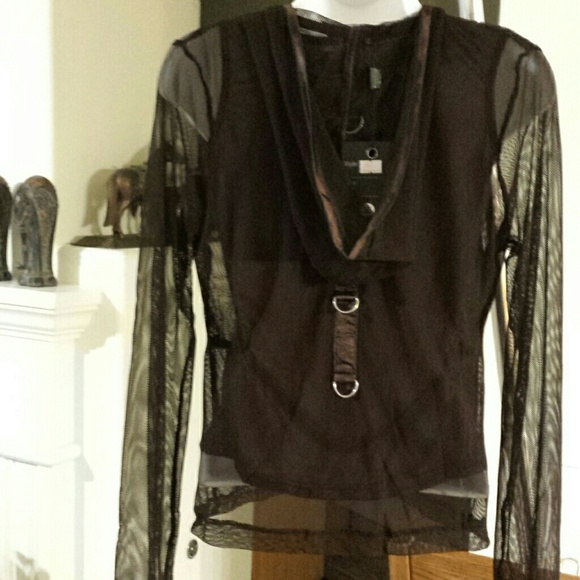 Jrs Sale Brown net hoodie NWT - Picture 2 of 4