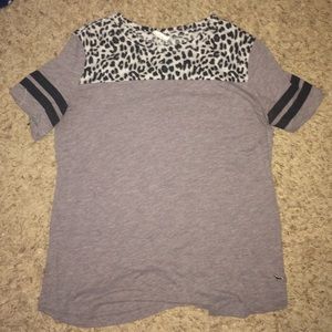Victoria Sectet Grey Leopard T Shirt