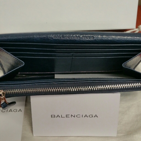 BALENCIAGA Navy Blue Wallet - Picture 2 of 4