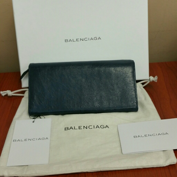 BALENCIAGA Navy Blue Wallet - Picture 3 of 4