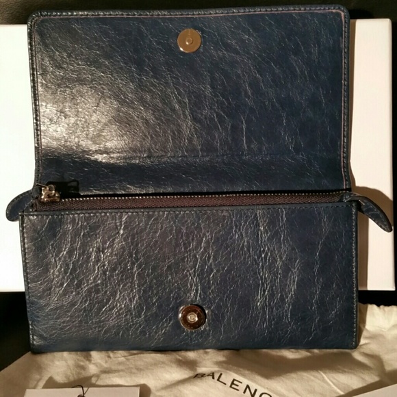 BALENCIAGA Navy Blue Wallet - Picture 4 of 4