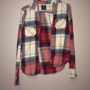 American Eagle Plaid Button Up