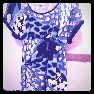 X-Large Multi-print Tunic top