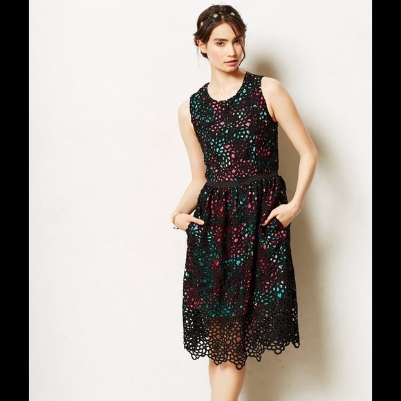 ANTHROPOLOGIE WOLVEN TERRACE SHEATH