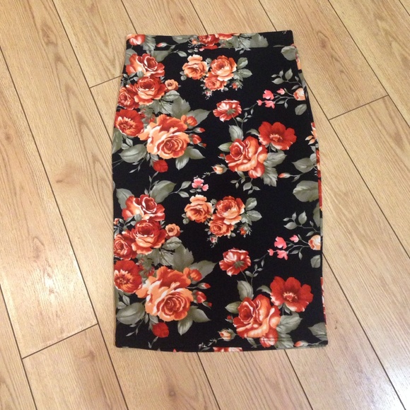 Orange flower skirt