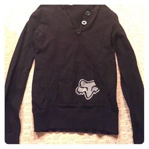 FOX black sweater/sweatshirt
