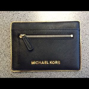 Michael Kors Jet Set Saffiano Leather Card Case