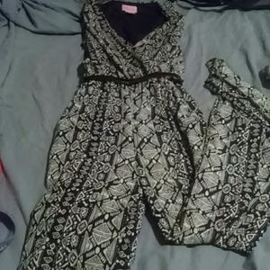 Black and white jumpsuit
