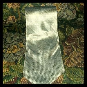 Silver neck tie