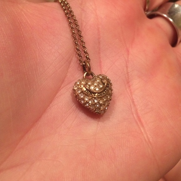 Juicy Couture sparkle heart necklace