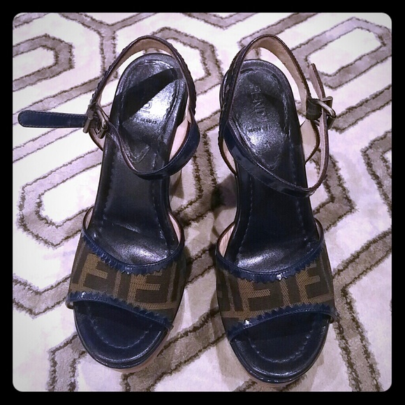 New! Authentic Fendi Wedge