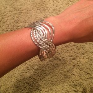 Sterling silver cuff bracelet