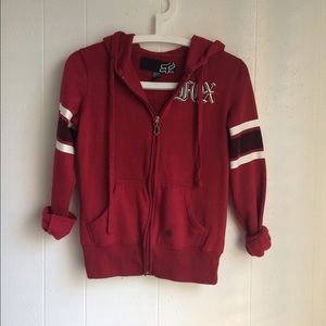 Pacsun Fox Hot Pink Zipper Hoodie