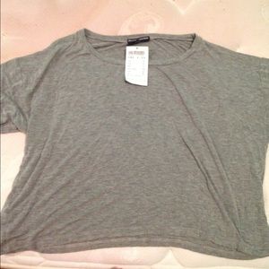 Gray soft cotton tee