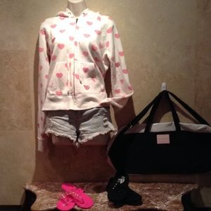 Floating polka-heart dreams sweatshirt