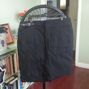 LAUREN RALPH LAUREN BLACK DENIM SKIRT