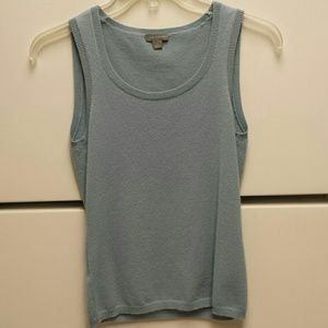 Gorgeous Blue Cashmere Sleeveless Top Ann Taylor S