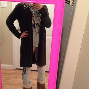 **SALE**. Uniqlo olive green wool cardigan