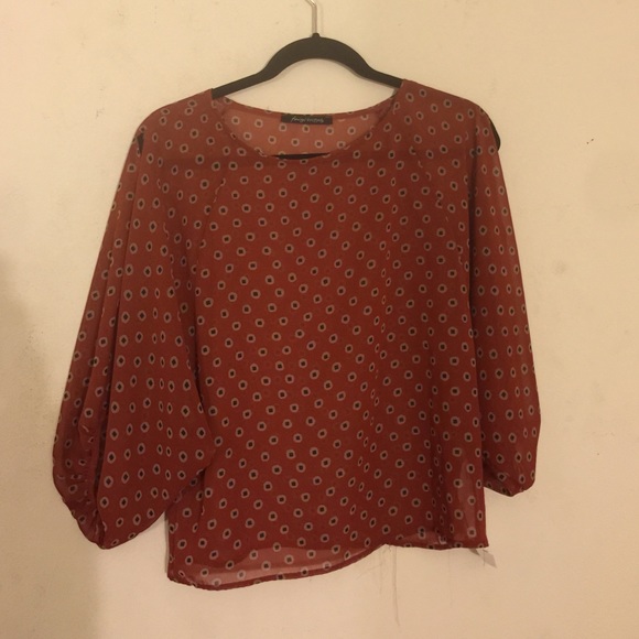 dot blouse