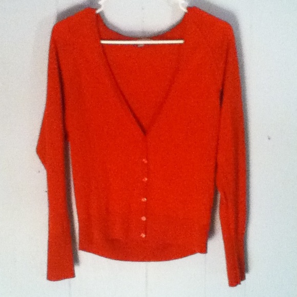 Soft red cardi
