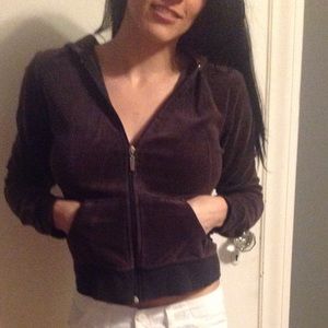 Sale Velour Grey hoodie zip jacket charcoal &scarf