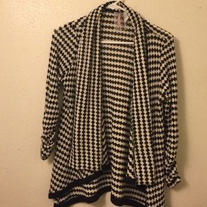 Black and white cardigan