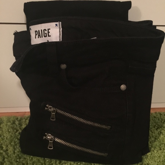 PAIGE Jeans "Edgemont" black zip