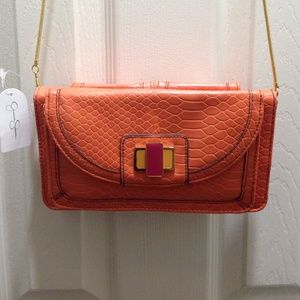 orange Jessica Simpson purse