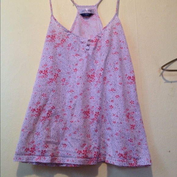 Anchor blue floral tank