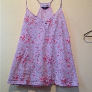 Anchor blue floral tank