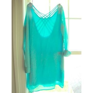 Teal lulus dress
