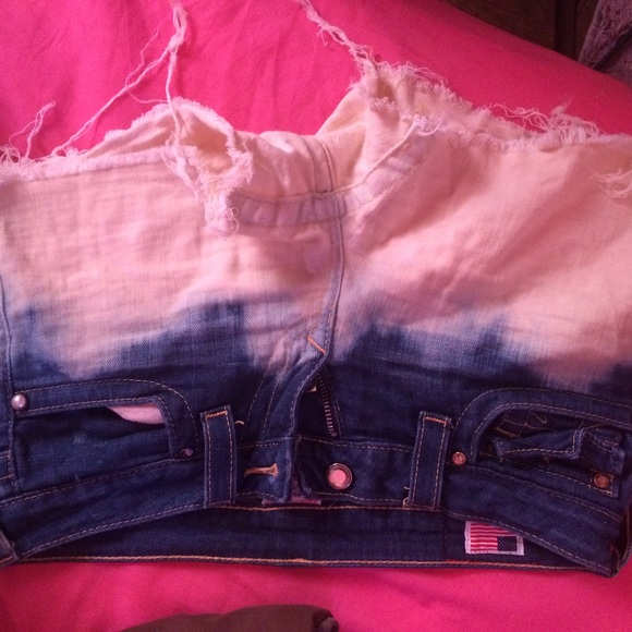 Authentic true religion custom made shorts.