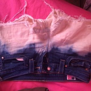 Authentic true religion custom made shorts.