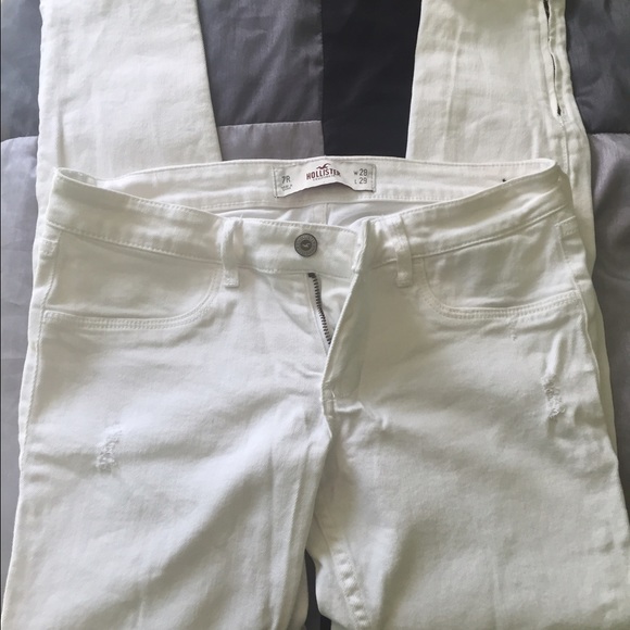 White hollister jeans