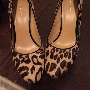 Nine West Leopard Calf Hair Pumps