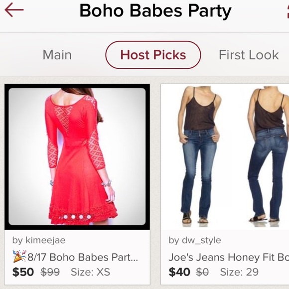 🎉8/17 Boho Babes Party HP, 💃Free People Dress🎊 - Picture 4 of 4