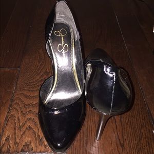 Jessica Simpson Black Platform Pumps