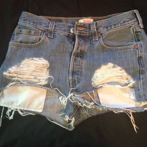 High waisted levi shorts