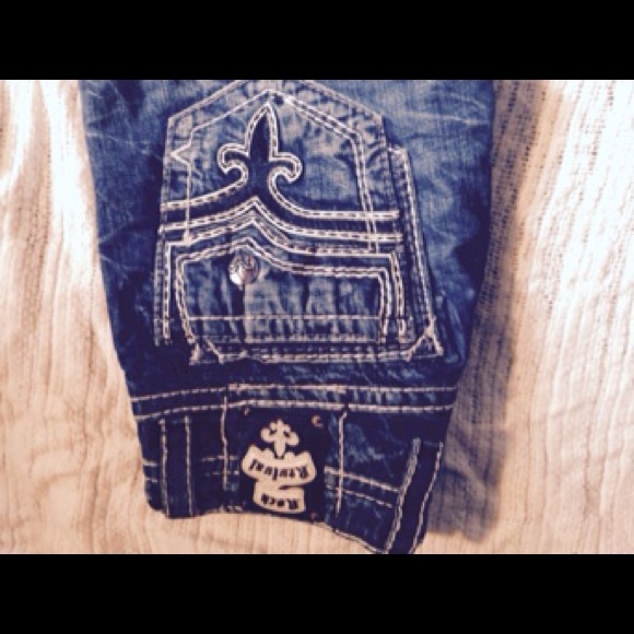 Men's Rock Revival Jeans 33 Lionel Boot Cut
