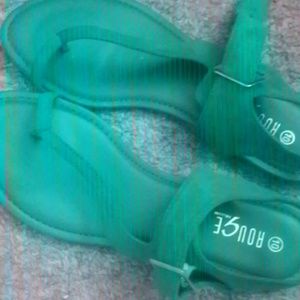 Green sandals
