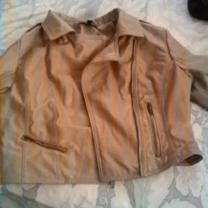 Gently worn leather jacket