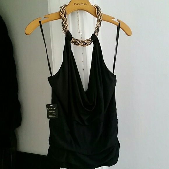 Black BEBE slouch low cut