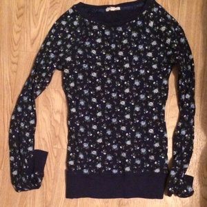 Floral thermal tee