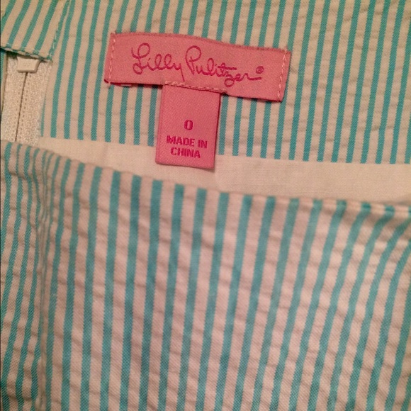 Lilly Pulitzer Seersucker Skirt Size 0 - Picture 3 of 3
