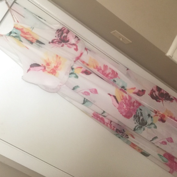 Sheer Floral Dress