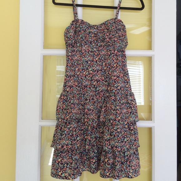 Floral dress with removable straps