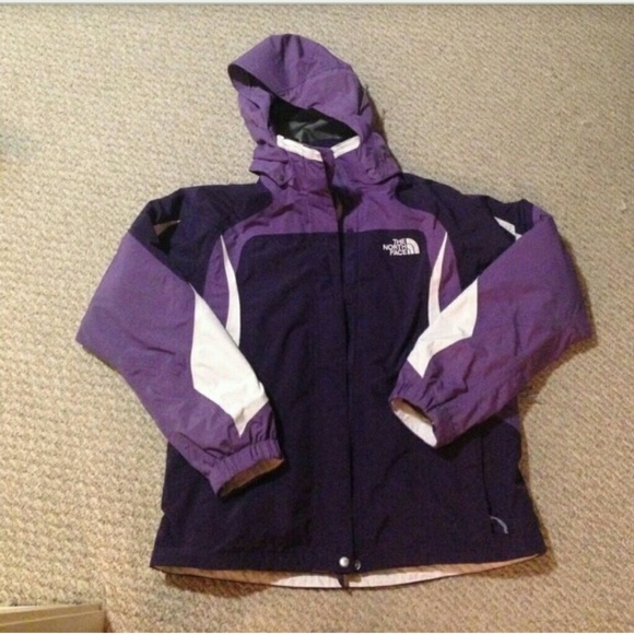 Large Purple Triclimate Hyvent North Face Coat