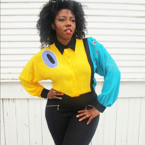 Ms Chaus Tops - Color Popping Style Silk Blouse!