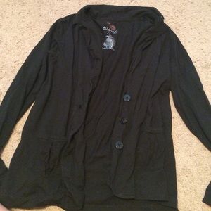Black cardigan