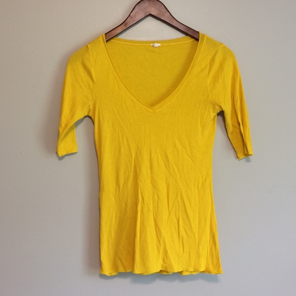 Yellow J. Crew Top